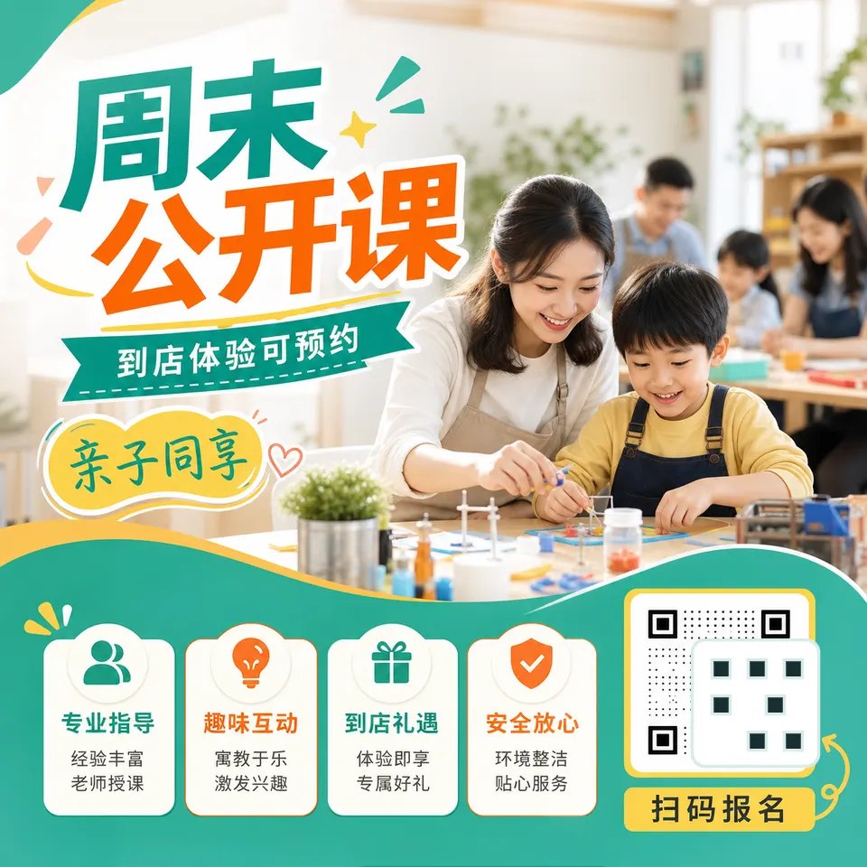 招生海报代做用于本地门店促销海报的产品界面